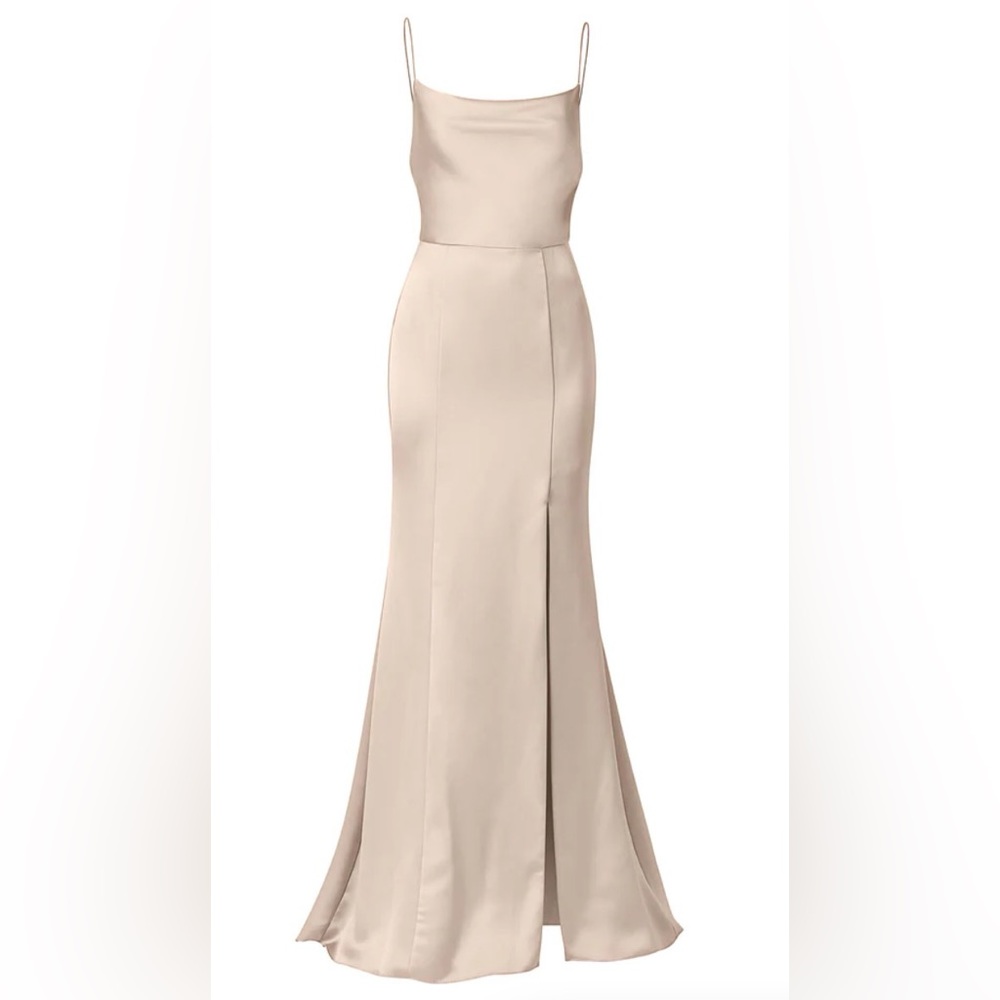 Amsale - Chloe Champagne Bridesmaid Dress